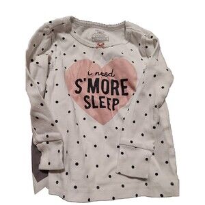 carters 18 month girls long sleeve white shirt